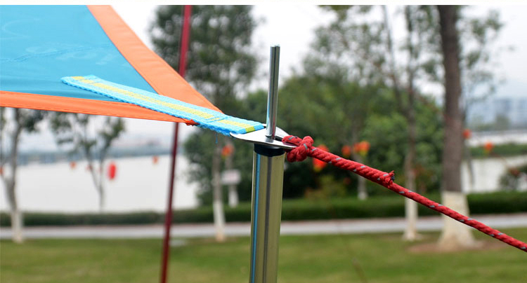 Ngoài trời cắm trại lều hỗ trợ thanh nhôm hợp kim cực trại tán pergola mái hiên phụ kiện cực ánh sáng di động búa đóng cọc lều