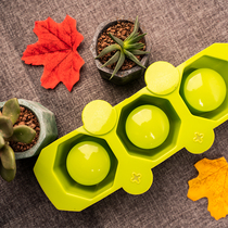 Cement flowerpot silicone mold polygon round hole multi-meat creative small flowerpot white cement diy handmade creative