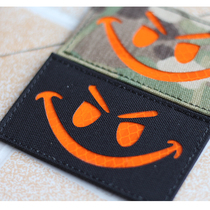 Evil smile MCBK color Velcro helmet morale Chapter 3M reflective vest backpack sticker badge 500D nylon