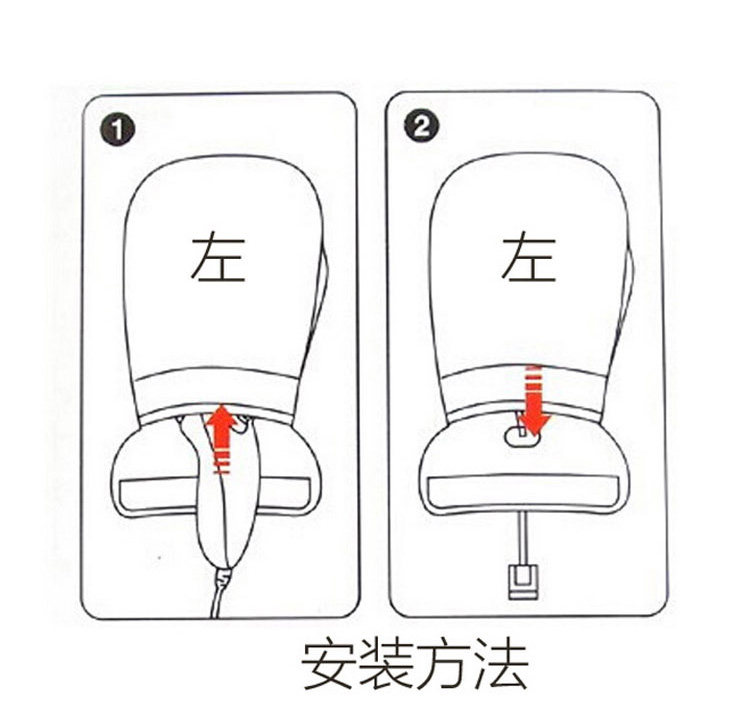 Phụ kiện đấm bốc mới của Nintendo WII Găng tay Trò chơi Đạo cụ Wii Sports Boxing Cover - WII / WIIU kết hợp remote wii