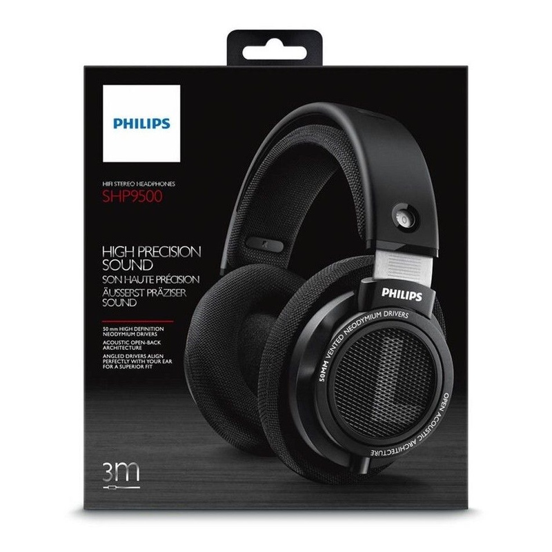 Philips/Philips Shp9500 Monitoring Head-Mounted Hifi Headphones for Online Classes, Music, Games, E-Sports, and Computers
