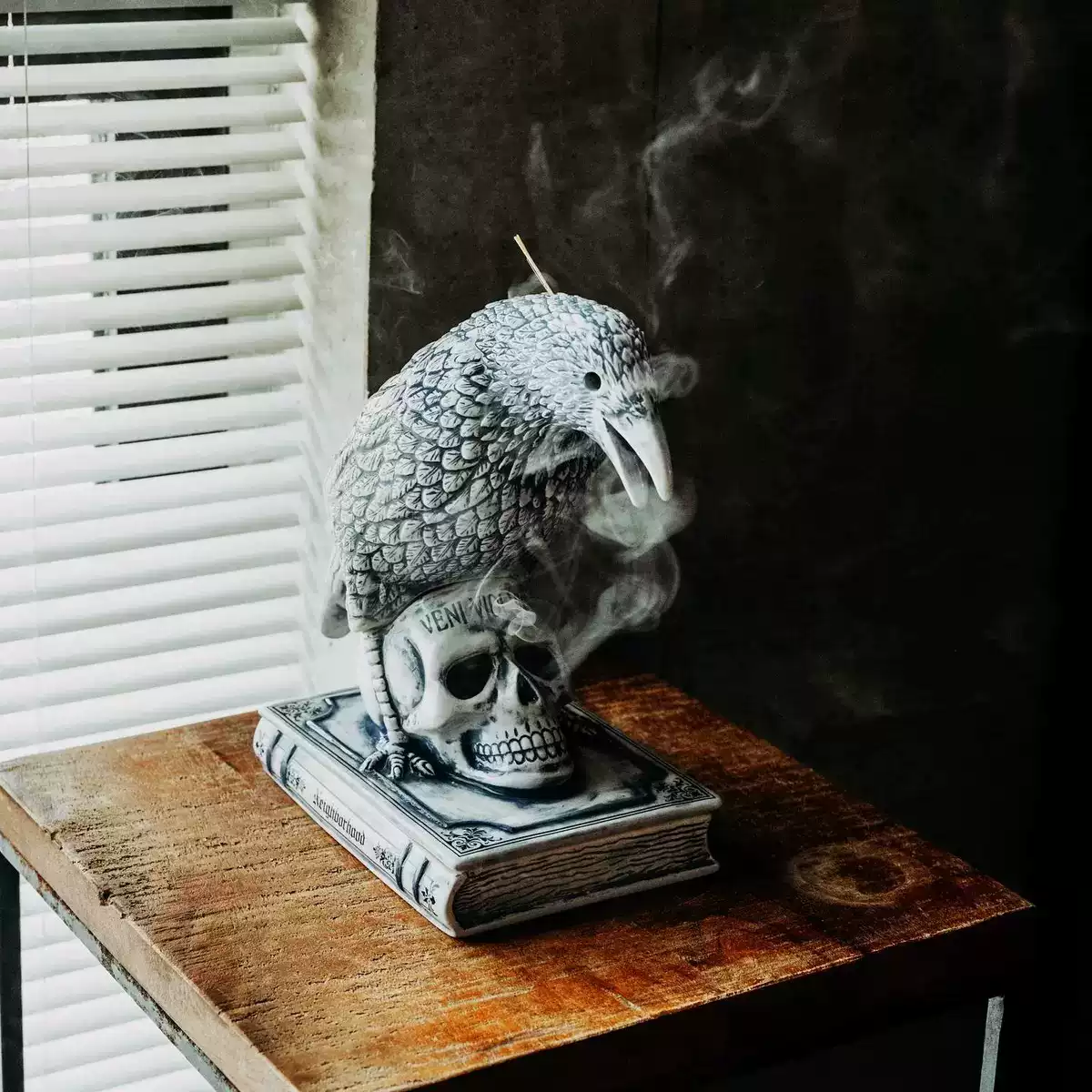 現貨NEIGHBORHOOD CROW INCENSE CHAMBER 烏鴉陶瓷香爐擺件24AW-淘寶 
