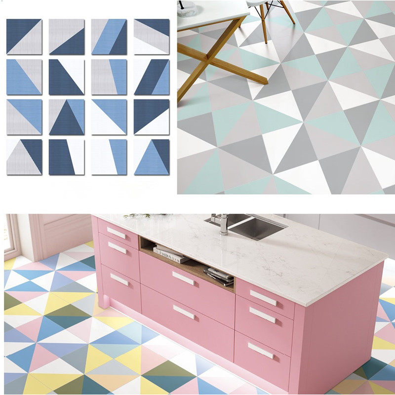 Mediterranean blue cloth pattern tile 300MM Spanish geometric parquet tile mixed wall and floor tile tile 200mm