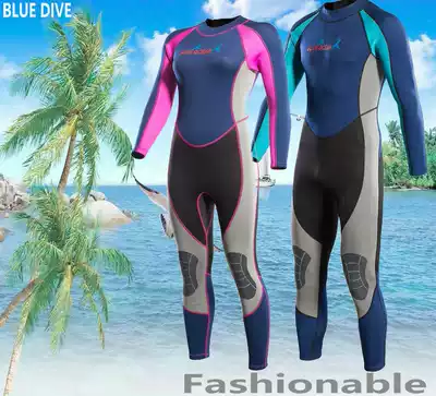 New wetsuit wetsuit one-piece warm 2mm winter swimming long-sleeved swimsuit deep diving surfing