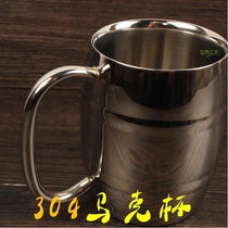 304 stainless steel mug coffee mug beer glass water cup office Cup double Childrens Milk Cup multi-purpose Cup