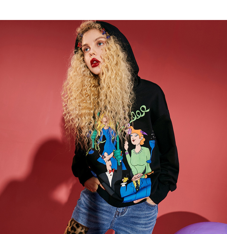 Sweatshirt femme SAC  POCHE FEERIQUE en Coton - Ref 3216918 Image 40