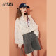 Fairy's Pocket High Waisted Wide Leg Denim Shorts Women's 2024 Spring New Bermuda Boots Loose Pants trendy