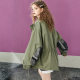 ກະເປົ໋າ Fairy's Green American Retro Jacket Women's 2024 Early Spring New Workwear Style Loose Casual Design