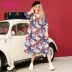 Fairy áo sơ mi nữ áo khoác cổ tích mùa xuân v-cổ hoa dài khí chất cardigan phụ nữ - Áo sơ mi sơ mi nhung Áo sơ mi