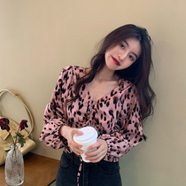 Pink BAO WEN shirt womens autumn 2021 New Korean loose casual niche design sense temperament jacket tide