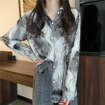 Casual Outwear Printed Shirt Woman Design Sensation Small Crowdblouse Spring Dress 2022 New Long Sleeves Lining Clothe