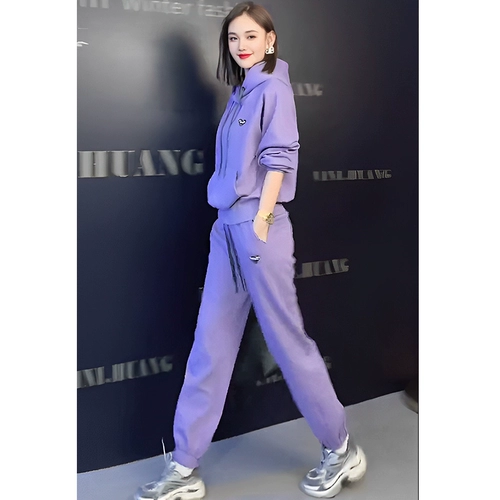 Утепленная утепленная толстовка, комплект для отдыха, ретро спортивный костюм, популярно в интернете, изысканный стиль