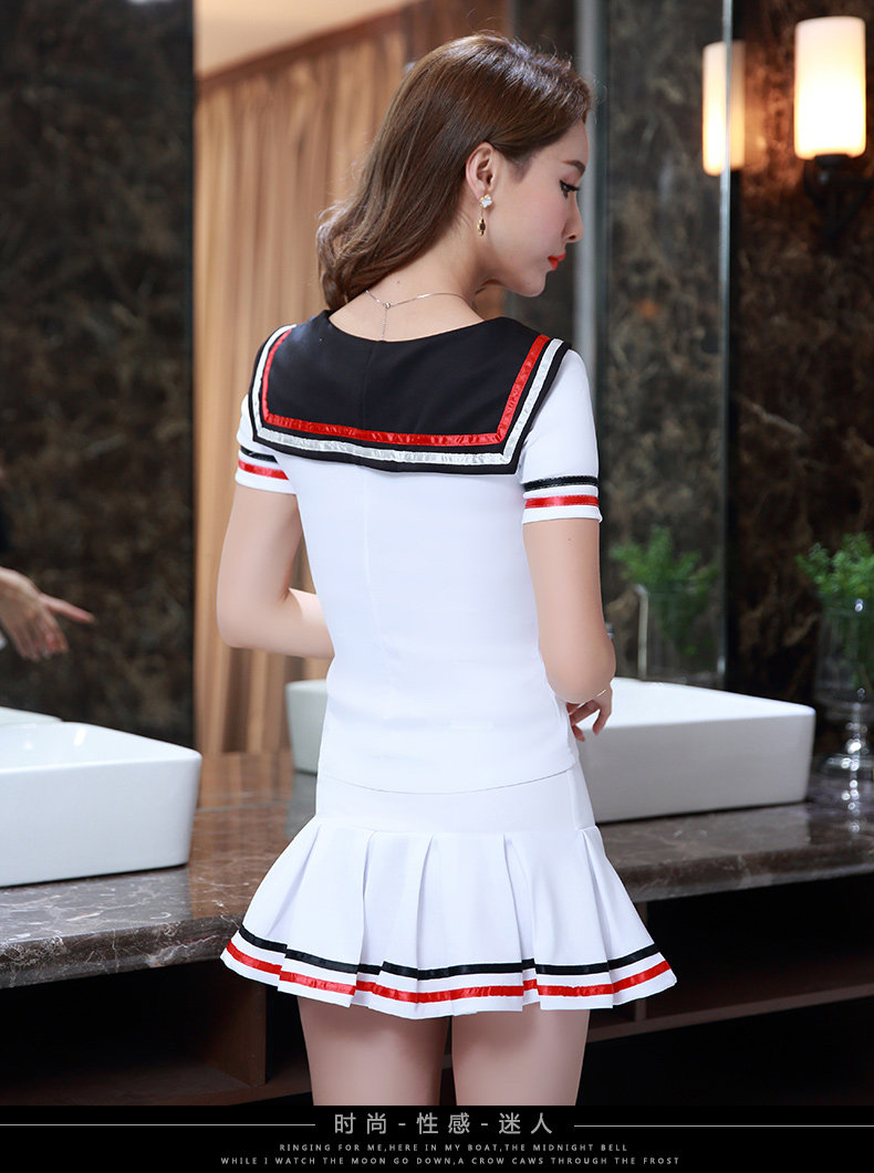 足浴桑拿技师工作服2020新款女酒店空姐制服短袖足疗沐足工衣套装详情4