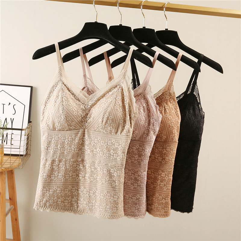 Glint Warm Vest Woman Winter Sexy V Collar Lace Meme Body Thickened bottom harness Chest Cushion Single Blouse