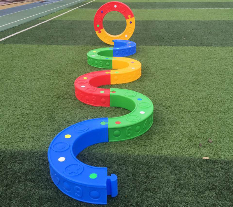 Kindergarten sports physical fitness combination children's color balance beam sensory integration training equipment single-plank bridge teaching equipment