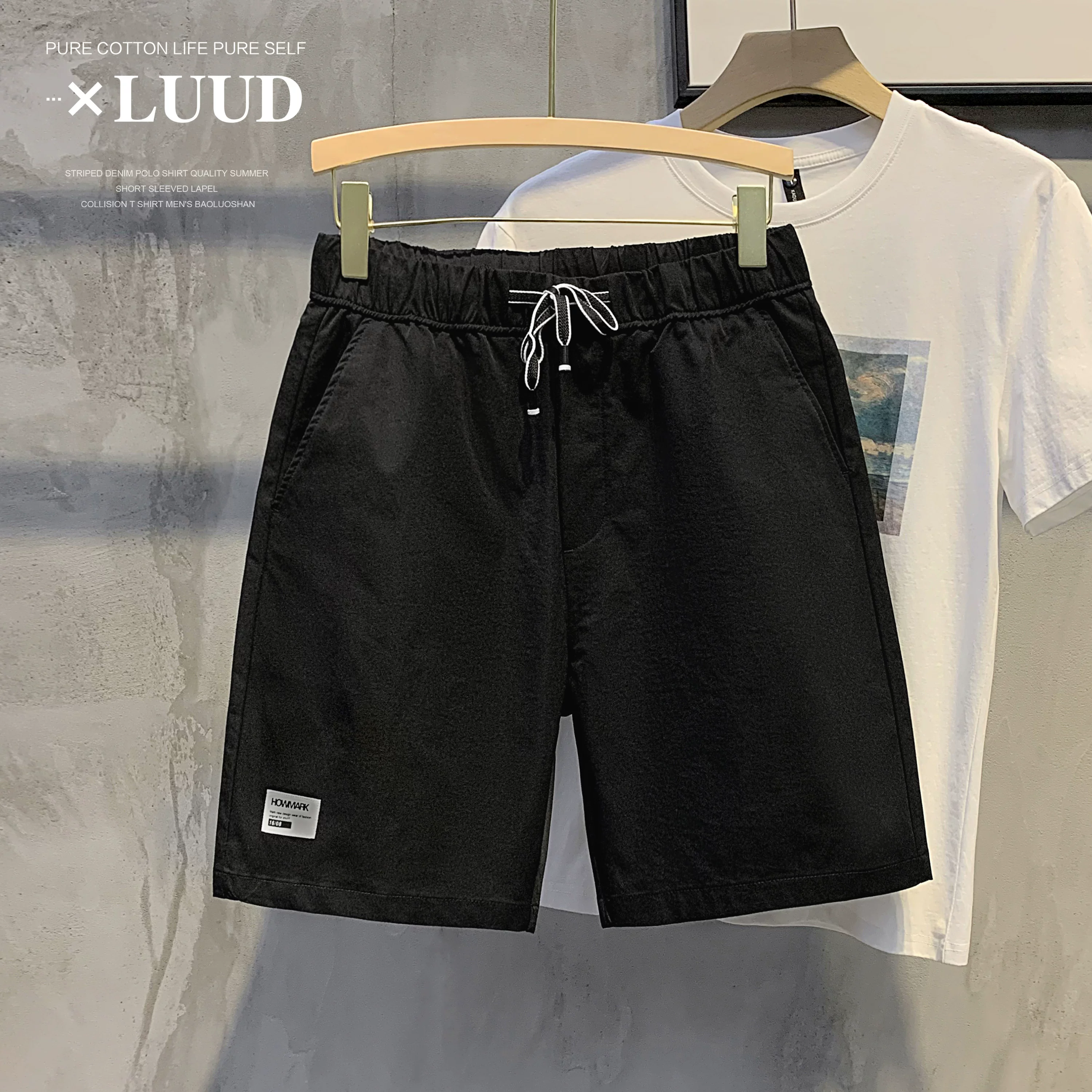Шорты LUUD, летние тонкие трендовые штаны, свободный прямой крой