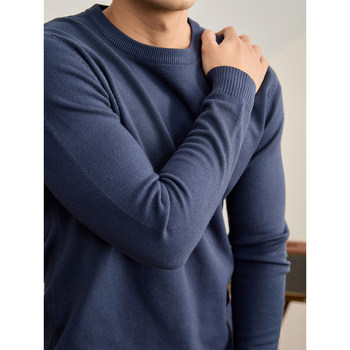 Luud skin-friendly modal warm inner layering shirt for men in autumn and winter solid color slim round neck pullover sweater Luud skin-friendly modal warm inner layering shirt for men in autumn and winter solid color slim round neck pullover sweater