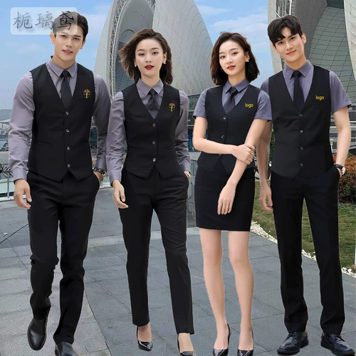 Жилет для работы, комплект, бильярд для гостиной, рабочая одежда, короткий рукав