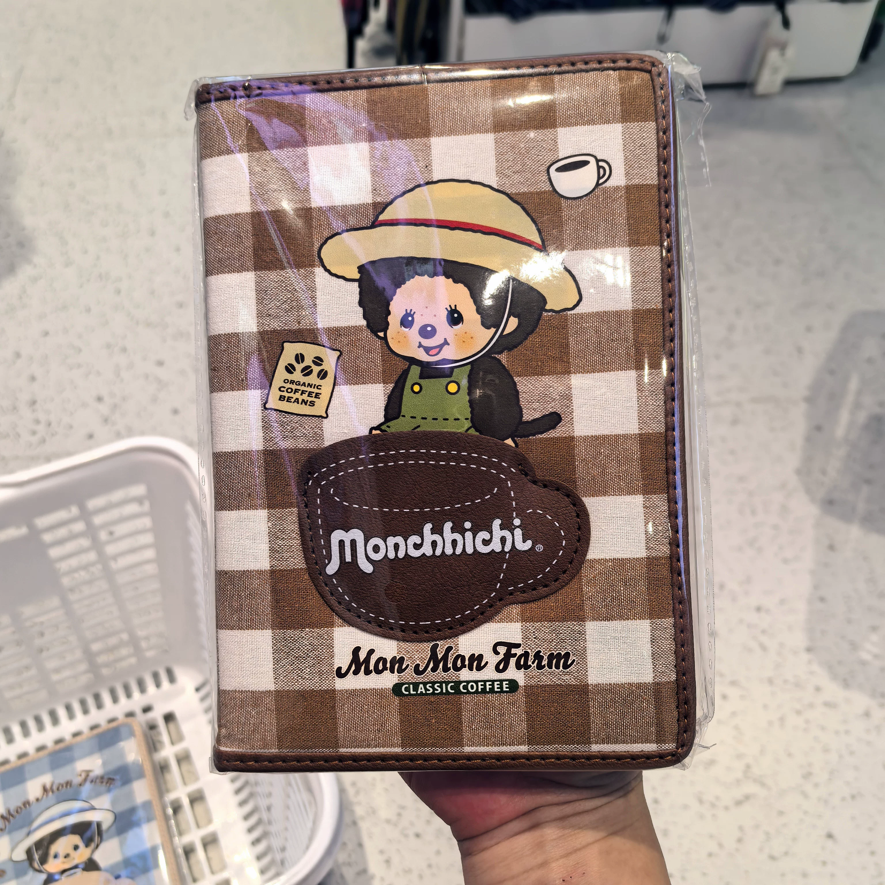 Miniso, милая кофейная полиуретановая ферма, оттиск листа