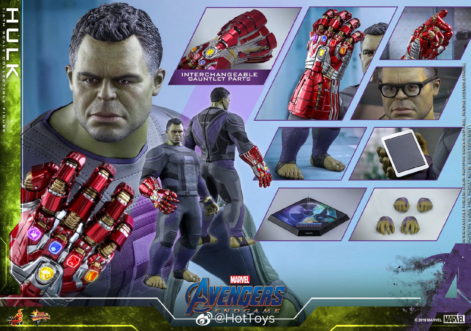 Follow-up HOTTOYS HT REMATCH 4 Final Battle Hulk Hulk Dr BANNER 1 6 HULK