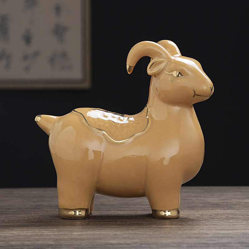 Earthy Yellow Ceramic Sheep Figurine, Zodiac Clay Sheep to Resolve Southwest Corner Deficiency, Enhance Corner, Attract Wealth, Feng Shui, Protect Home, Auspicious Ornament Earthy Yellow Ceramic Sheep Figurine, Zodiac Clay Sheep to Resolve Southwest Corner Deficiency, Enhance Corner, Attract Wealth, Feng Shui, Protect Home, Auspicious Ornament