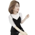 Khí chất thời trang váy nhỏ Phiên bản Hàn Quốc của váy mỏng màu đen ga Châu Âu quần áo phụ nữ đầu mùa thu năm 2021 xu hướng mới - váy đầm