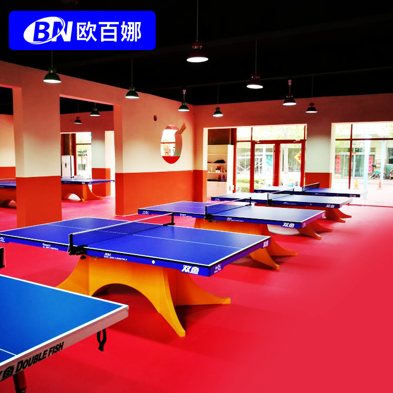 Oberna table tennis floor stickers indoor gym PVC plastic sports floor professional badminton court floor pad