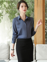 White Shirt Woman Professional Dress Long Sleeve Positive Dress Inch Jacket Korean Version Fashion slim fit 2022 new