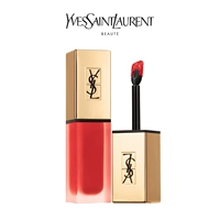 YSL Yves Saint Laurent Matte Lip Men Dì Màu Bean Dán Nhuộm Môi Lỏng Nhung Mist Lip Gloss San Hô Orange Lip Gloss 16 	son bóng 3ce plumping lips	