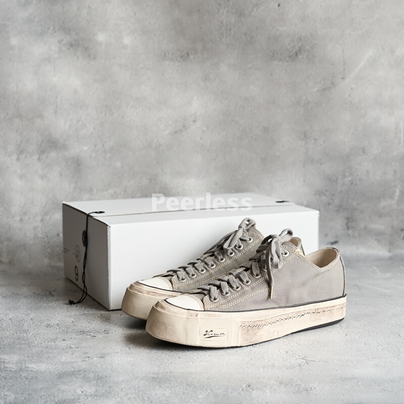 In Stock Visvim Skagway Lo G.Patten Vintage Distressed Low-Top Canvas Shoes 26Aw In Stock Visvim Skagway Lo G.Patten Vintage Distressed Low-Top Canvas Shoes 26Aw