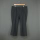 Made in Japan, loose gray profile flared cropped trousers, wool casual wide-leg solid color men's trousers, large size W99