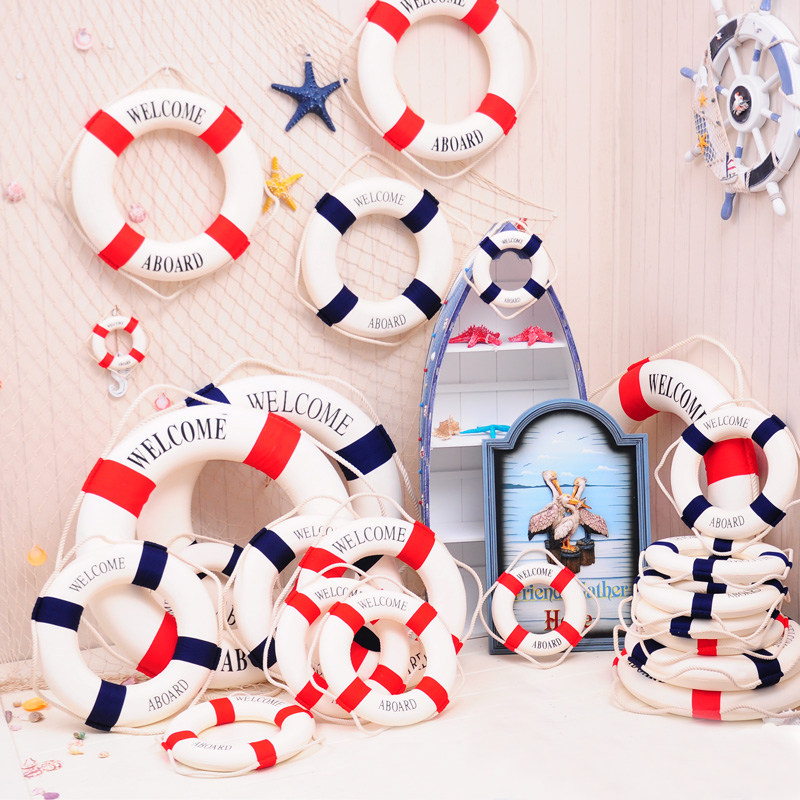 Mediterranean style lifestyle decorative wall hanging ring background wall decoration kindergarten scene creative hanging