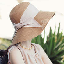 AIu2022 years Channel goods Spring Summer Anti-UV straw hat Children star the same UV sunscreen hat hat sunhat