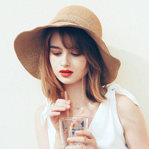 AI Japan extra fine hand woven straw hat Visor Sunscreen hat Fisherman hat Hat Womens summer sun hat