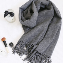 AI light luxury 100 heavy early shearing wool concave shape wild lamb hair scarf Autumn and winter scarf shawl dual-use