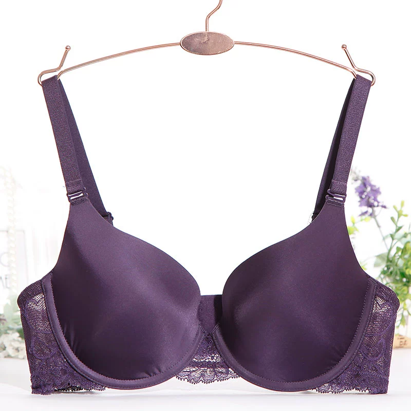 Mani Fen Glossy Cup Bra Thin Cup Thoải mái Điều chỉnh Nữ Kích thước lớn Đồ lót liền mạch 20810670
