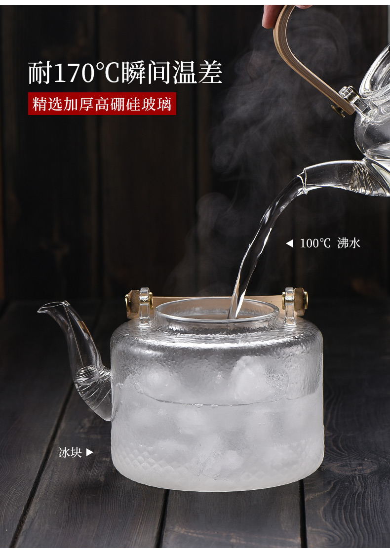 Glass kettle pot from the electric heat resisting high temperature girder TaoLu cooked this small tea stove teapot tea set