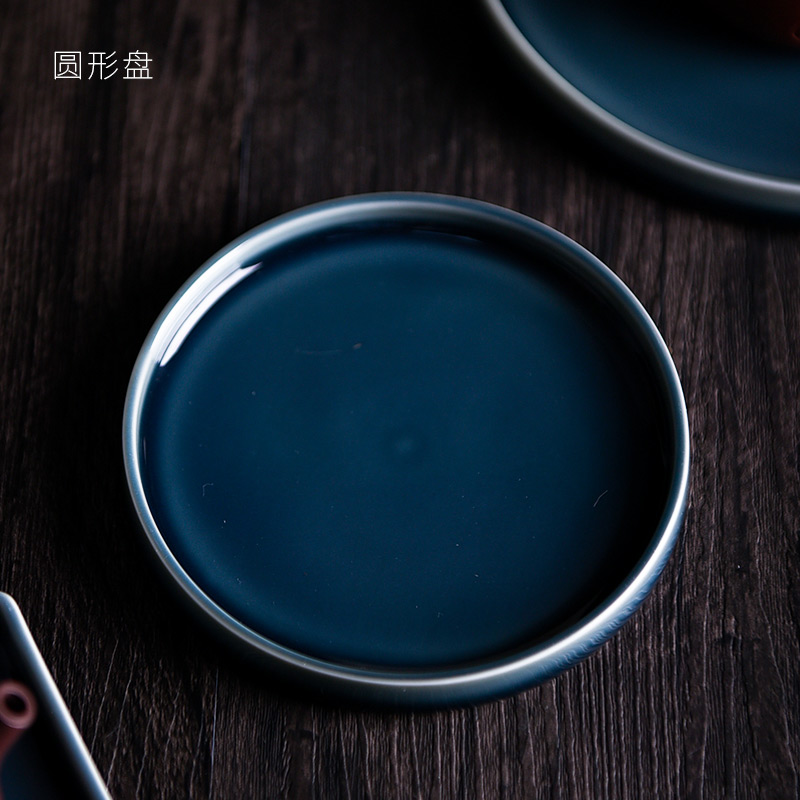 Ceramic story ji blue pot bearing are it zen dry terms tray of water small tea table kung fu tea tea accessories