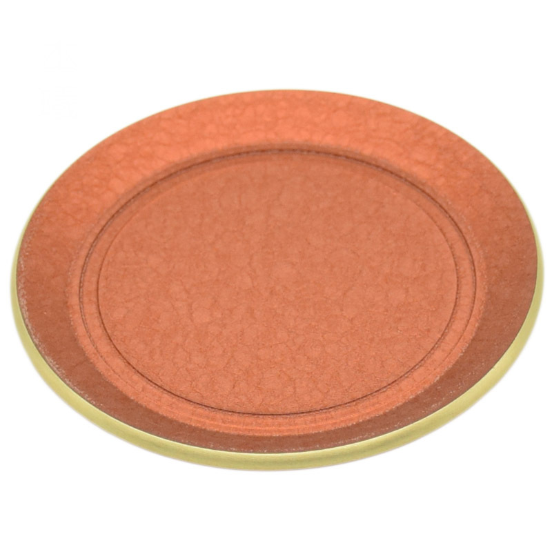 Brass color cup pad insulation pad saucer ceramic story Japanese creative kung fu tea accessories with zero
