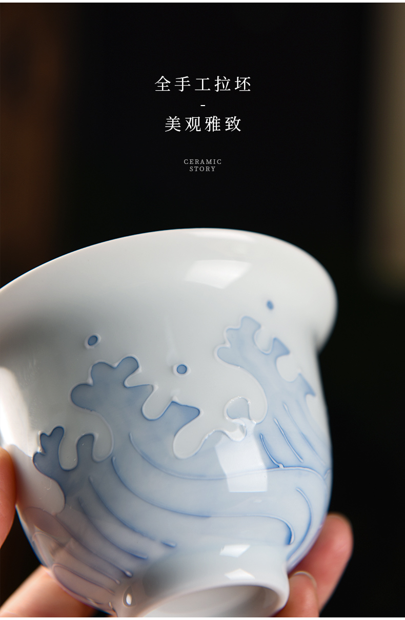 The Story of pottery and porcelain of jingdezhen porcelain tureen tea cup is not a single top grade three to kung fu tea tea bowl