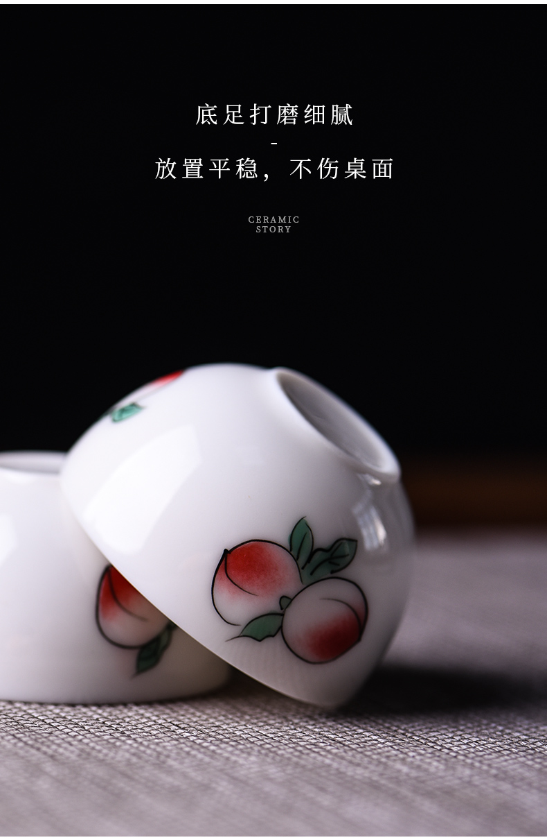 The Story of pottery and porcelain teacup tea special tea filter master cup office noggin single sample tea cup