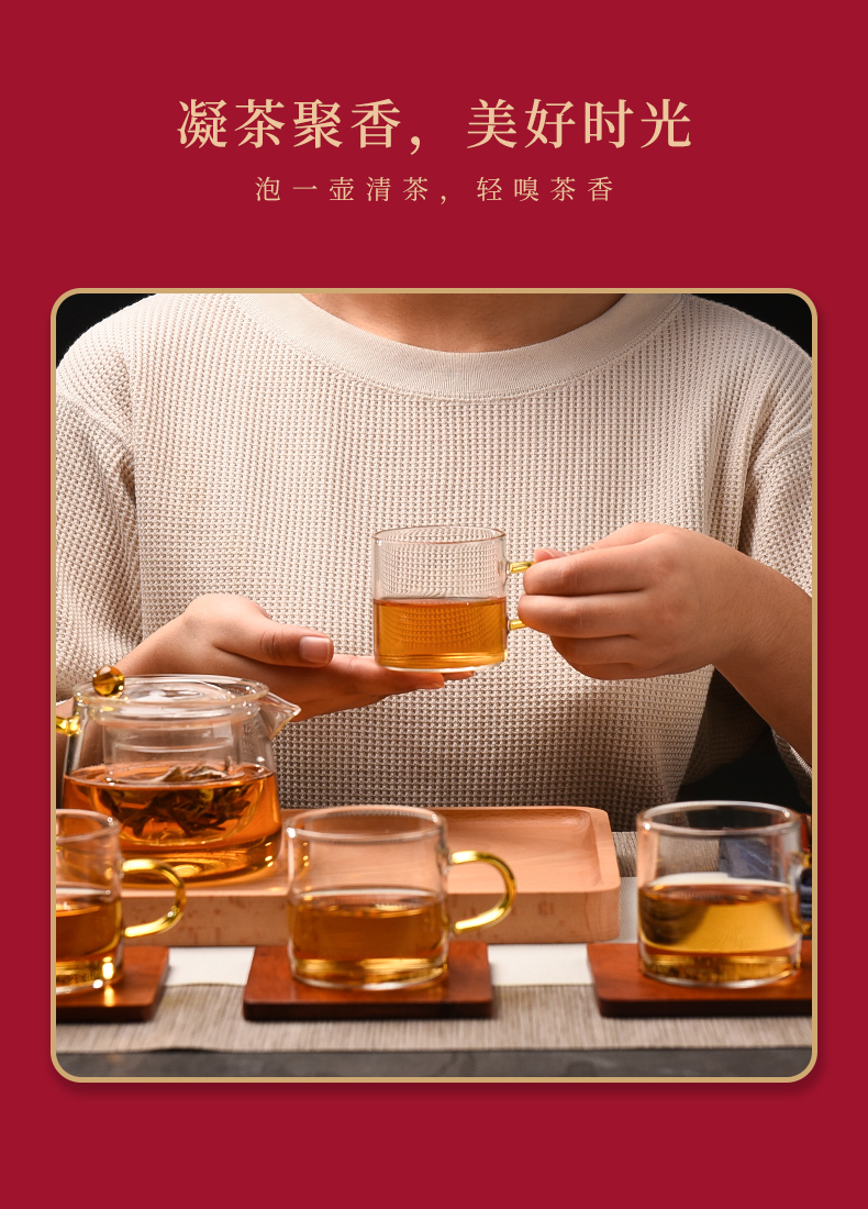 Ceramic story glass tea set home sitting room is a small set of tea sets tea cups contracted ground tea gift box package