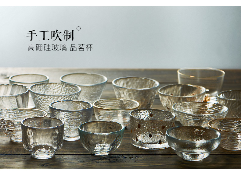 The Story of pottery and porcelain teacup personal special masters cup single small glass cup kung fu tea set Japanese sample tea cup glass cup