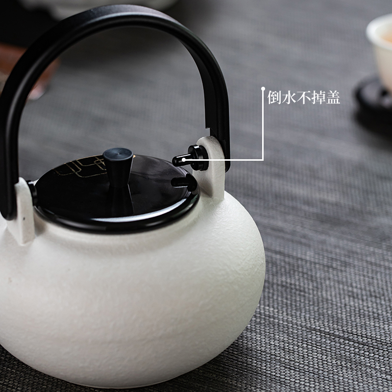 The Story of pottery and porcelain clay POTS cooking pot ceramic checking kung fu tea pot large teapot white pottery kettle kettle