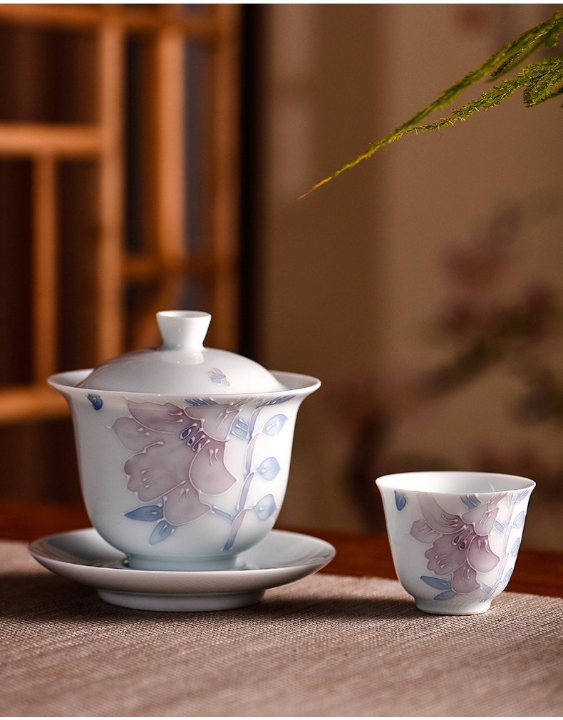 The Story of pottery and porcelain tea set home sitting room office to receive a visitor of a complete set of Chinese kung fu tea teapot the teapot