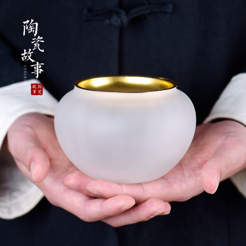Ceramic story glass tea to wash to the domestic tea taking large Japanese zen with cover a residue bucket water water jar is built