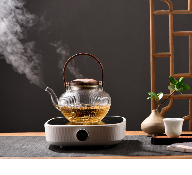 Glass cooking pot electricity TaoLu suit kettle filtering thickening heat - resistant kung fu tea set girder teapot tea stove