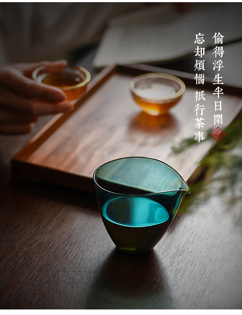 Ceramic fair story glass high - end tea single Japanese sea heat characteristic web celebrity tea tea tea ware