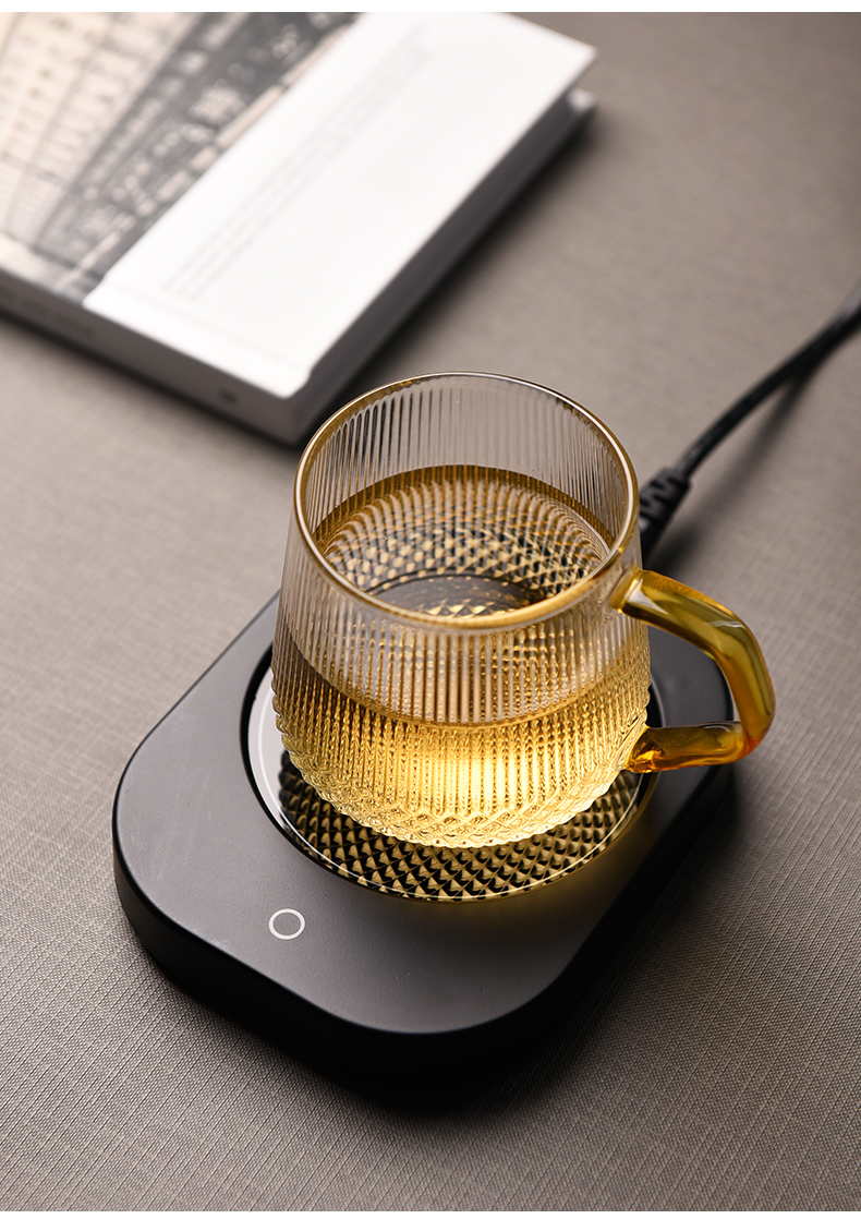 Ceramic heating cup mat household story glass cup teapot adjustable temperature automatic constant temperature thermal insulation base treasure