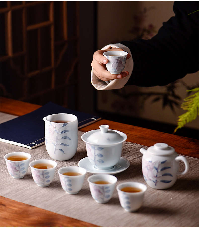 Ceramic fair story cup thickening and filtering cup) suit Japanese kung fu tea tea tea accessories points